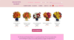 Desktop Screenshot of juliannesflorist.com